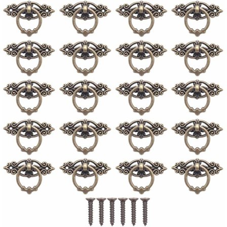 Pakke med 20 skap knotter skap skuff håndtak skap skap kommode ring trekker møbler