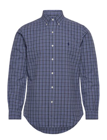 Polo Ralph Lauren Custom Fit Brushed Oxford Shirt - Blue - L