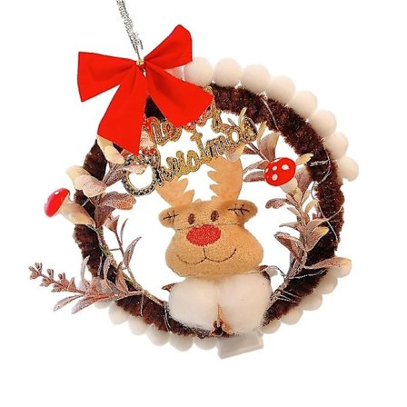 Julekrans Sæt Juletræ Krans Elg Bue