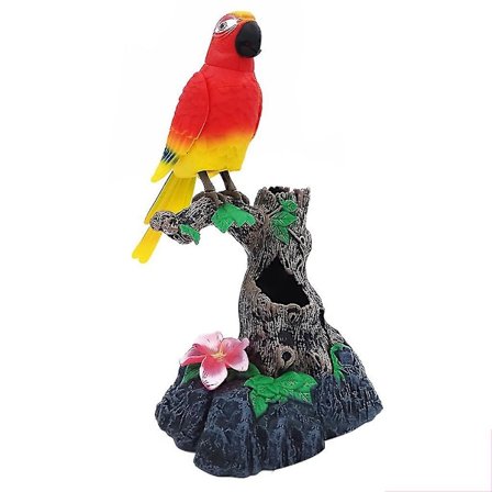 Talende Papegøje Bevægelig Fugl Lyd Gentagende Imiterende Elektriske Papegøje Figurer (FW)