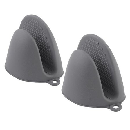 (Grå) Tyk silikone varmebestandig ovnvante til madlavning, Baki