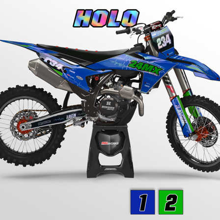 Personaliserad 24MX Holo Dekalkit Shortcircuit - Sherco 125 SE-R 2001-2026