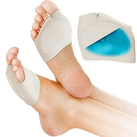 Metatarsal Gel Beskyttelsespute - 1 Par Metatarsalputer for Kvinner & Menn - Fotputer for Høye Hæler