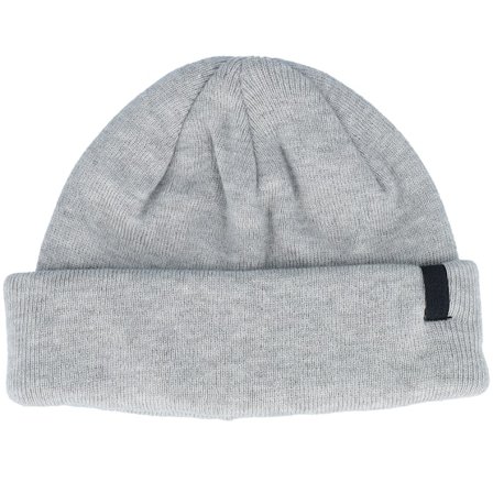 Djinns - Super Soft Knit Heather Grey Short Beanie Shortbeanie Grey Beanie - @ Hatstore