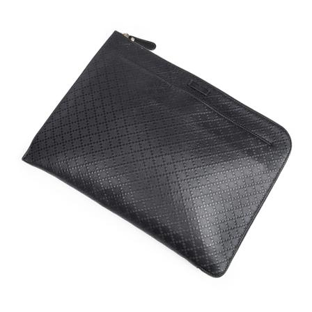 Gucci Vintage, Diamante Clutch Zwart, Heren, Maat:ONE Size,leer