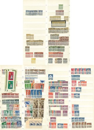 Schweiz - Dubletsamling på løse indstikssider