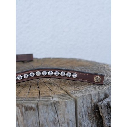 Pannband Kristall Silver Brun Full