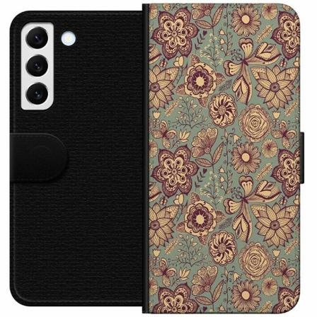 Samsung Galaxy S22 5g Plånboksfodral Vintage Flowers