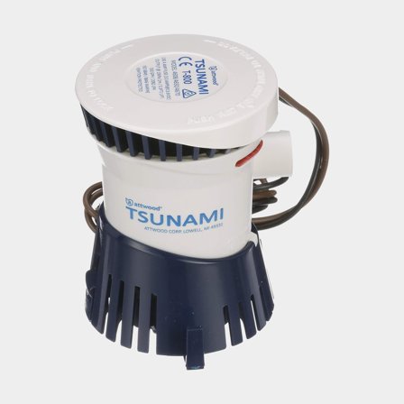 Elektrische bilgepomp Atwood Tsunami T800 GPH (50 liter/min), 12 V, handmatige start, zonder niveaubewaker