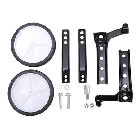 Justerbara Stålcykelstödhjul för 18-24 tum Barncyklar, Svart, Hållbara Plaststödhjul för Att Lära Sig Cykla