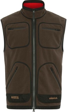 Härkila Kamko Fleece Vest Brown/Red