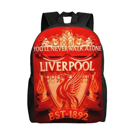 Liverpool Ryggsekk Tenåring Skolesekk Canvas Notatbok Ryggsekk Unisex-1997hj