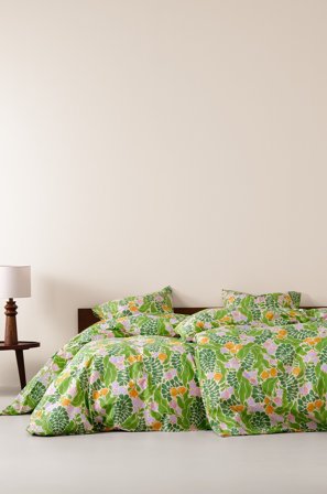 Jotex - Dynetrekk Økologisk Grønn - FLORIAN - Kjøp Sengesett hos Jotex