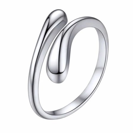 Dam S925 Massiv Sterling Silver Ring, elegant och snygg design