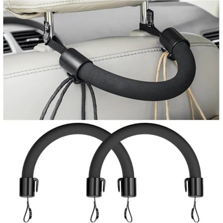 2 kpl Auton niskatuen kahva, auton takaistuimen matkustajan istuimen käsinoja, universaalit ajoneuvojen avustus turvakahvat lisävarusteet vanhemmille 