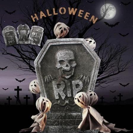 1 st Skum Fake Tombstone Halloween Utomhusprydnader Glad Halloween Fest Dekoration Rekvisita Skräck Spökhus Dekorationer Barnleksak Sunmostar