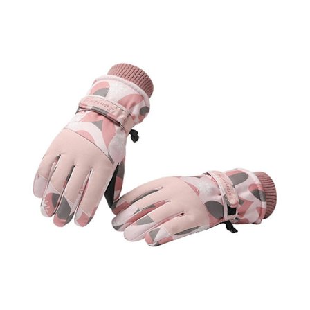 Skihandsker til kvinder, vinter, vandtætte, varme, touchscreen-snehandsker