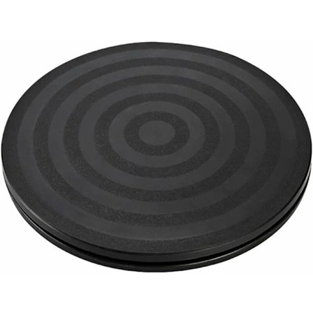 1 kpl Kiinteä levysoitin 360° pyörivä alusta laakerilla Levysoittimen pohja TV-levysoitin Universaali pyöreä tukeva kääntyvä jalusta Musta alusta