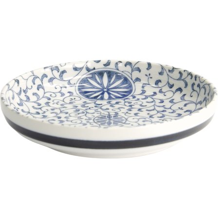 Tokyo design studio Marumon Sarasa pastatallerken Ø20 cm, blå/hvid - Blå og hvid | KitchenOne