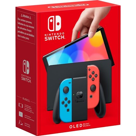 Nintendo Switch Konsol OLED : HW (OLED) med NB/NR Joy-Con EUR
