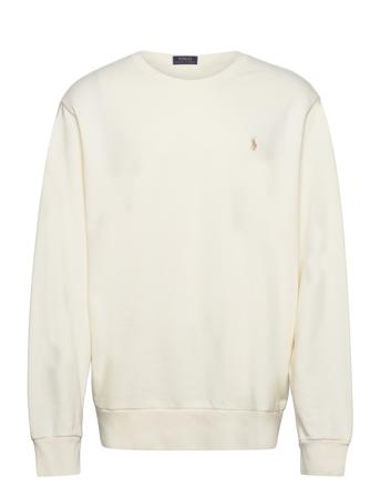 Loopback Fleece Sweatshirt Tops Sweatshirts & Hoodies Sweatshirts Cream Polo Ralph Lauren