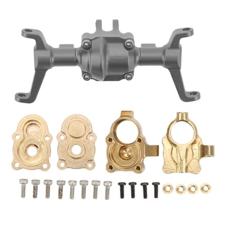 CNC-styrt forakselhus i metall til FMS for Xiaoqi FCX24 1/24 Half RC-bil i titan