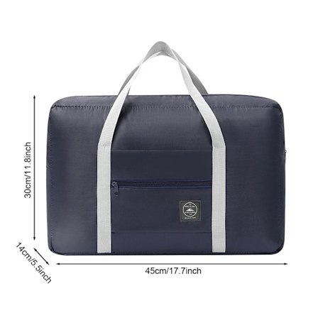 Multifunktionelle opbevaringsposer til rejseflyrejsende, flytbar bagageopbevaring, sammenklappelig rejseopbevaringspose, Navy Blue