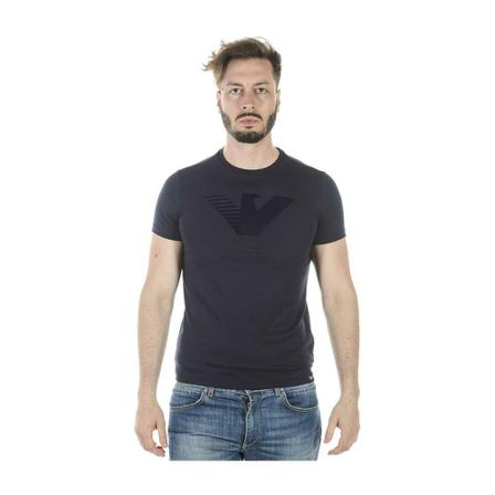 Emporio Armani, T-Shirts Blauw, Heren, Maat:S