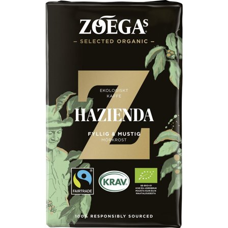 ZOEGAS Kaffe Hazienda ekologiskt 450g - Lyreco - Kök och servering - Kaffe och te - Bryggkaffe