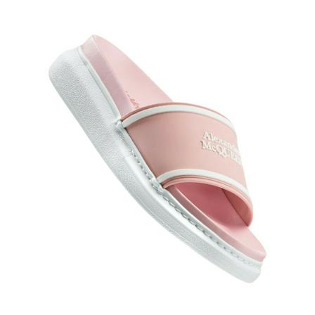 Alexander McQueen Sliders , Roze , Dames , Maat: 38 EU