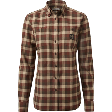 Chevalier W's Heron Flannel Shirt Holly Green Checked