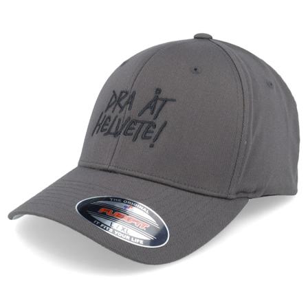 Kränkt! - Dra Åt Helvete Patch Dark Grey Flexfit Flexfit Grey Cap - @ Hatstore