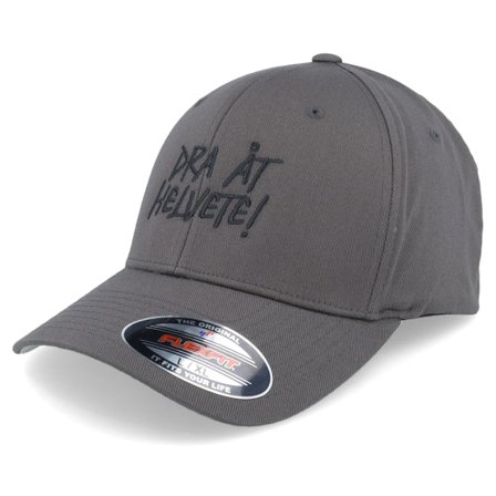 Kränkt! - Grau flexfit Cap - Dra Åt Helvete Dark Grey Flexfit @ Hatstore