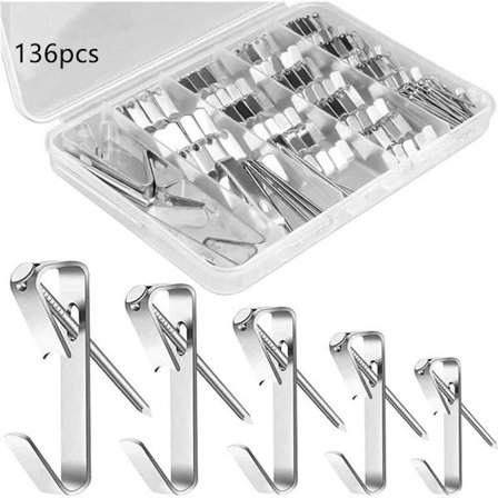 136Stk Bildehengere Bildehengekroker Rammekroker