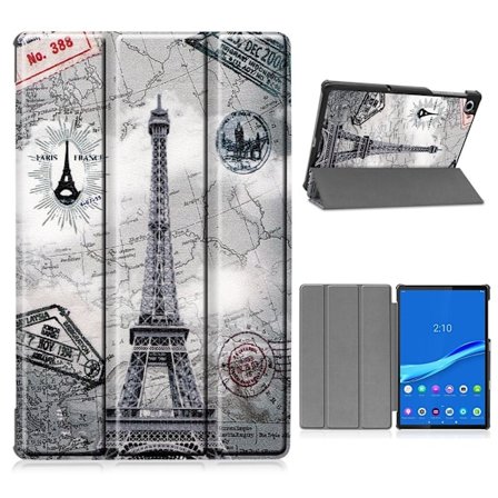 Lenovo Tab M10 FHD Plus kolminkertainen nahkakotelo - Eiffel-Torni
