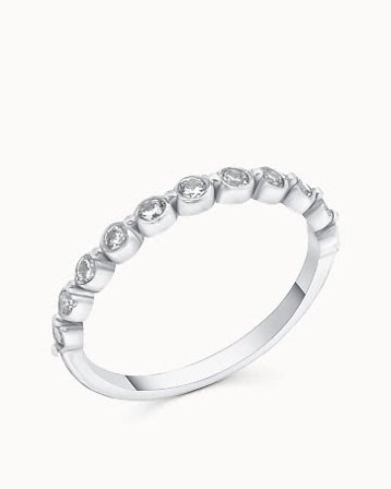 Alliansring Luna 950 Platina Naturlige diamanter - Forlovelsesringer & Vielsesringer hos Vanbruun