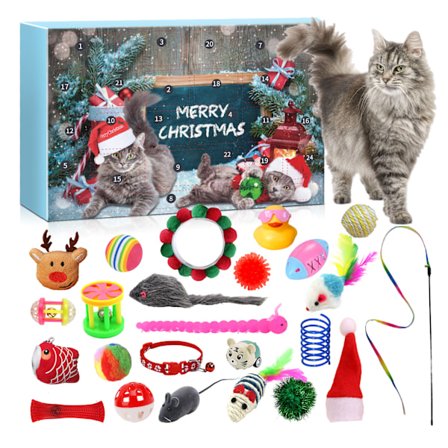 Katt-Adventskalender Julnedräkning Katt-Adventskalender Jul Blind Box Set