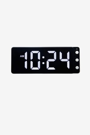 NeXtime - Vægur/bordur Digital 27 cm Svart/Röd - Sort - Vægure og bordure - Fra Homeroom