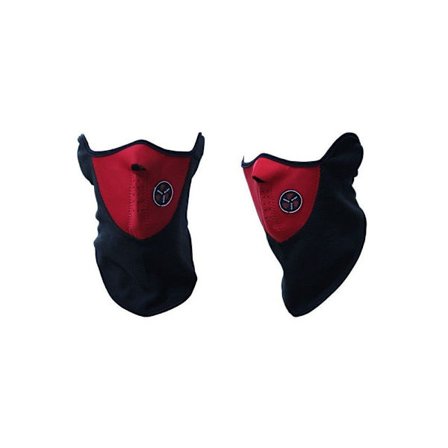 Röd cykelmask - Skidmask - Ansiktsmask - MC-mask - Ninjamask