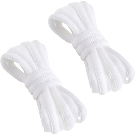 Ovale snørebånd, 100 cm ovale snørebånd til løbesko, basketballsko og sneakers - 1 par