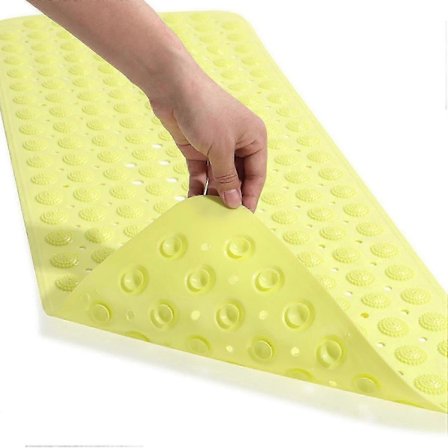 Hjemme Anti-Slip Brusebund Bademåtte Badeværelsesmåtte Sugekop Massagepunkt