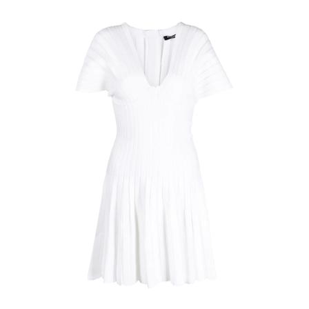 Balmain Short Kjole Hvid, Dame