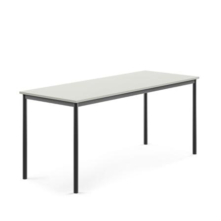 Tisch BORÅS, 1800x700x760 mm, Laminat grau, anthrazit