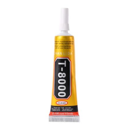 T8000 Multi -purpose självhäftande glas för pekskärm LCD panel ram fixering lim