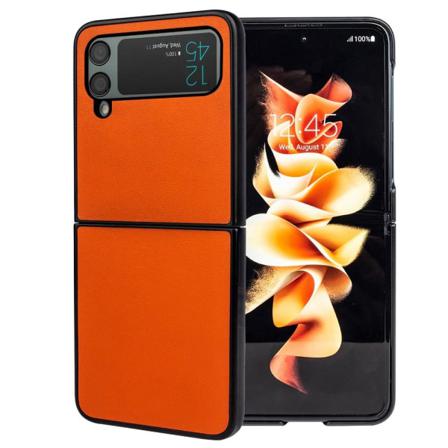 Samsung Galaxy Z Flip4 5g Anti-scratch Folding Mobilskal - Oran Orange