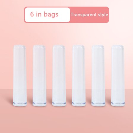 6 ST Färg Transparent Plast Pencil Extender Pennskydd Ca