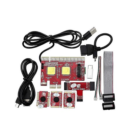V8 Multifunktionell Diagnostikkort för Bärbar och Stationär Dator Universal Post Debug Stöd PCI, PCI-E, Mini