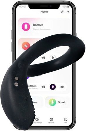 Lovense Diamo Vibrating Cockring Fjärrstyrd vibrerande penisring - Blushme.se
