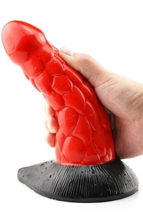 Kjøp MonsterRed Monster Scales Dildo 21 cm - Dragon dildo | God pris
