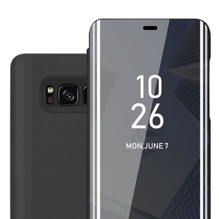 Coque för Samsung Galaxy S8 PLUS i TOURMALINE SVART Skydd med spegel